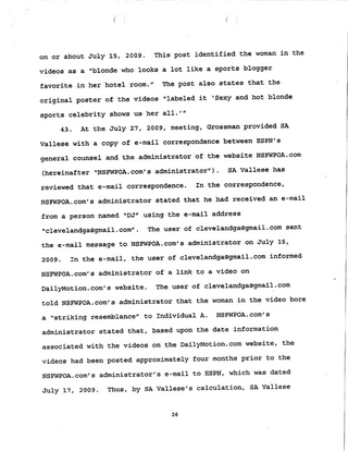 Illustration for article titled The Criminal Complaint Against Michael David Barrett, Alleged Erin Andrews Peeper